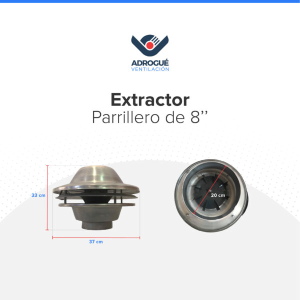 Extractor Parrillero de 8" - Image 6