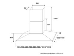 Campana de cocina piramidal (Cucinela) – Adrogue Ventilación