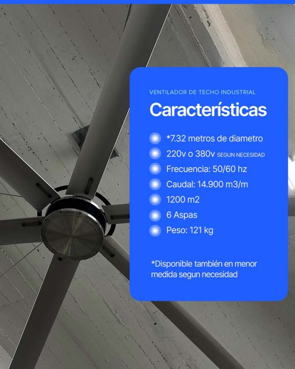 Ventilador de Techo Industrial - Image 2